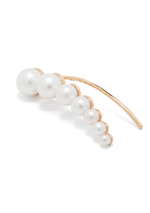Sophie Bille Brahe Croissant Japonais pearl single earring - Grey
