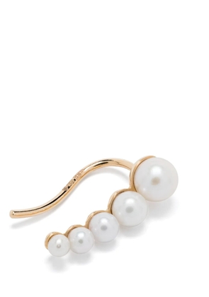 Sophie Bille Brahe Petite Croissant Japonais freshwater pearl single earring - Gold
