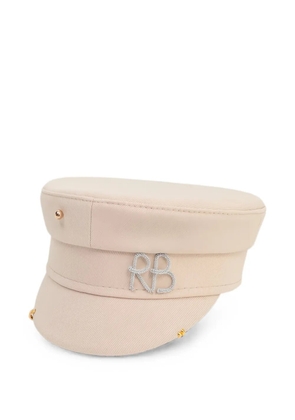 Ruslan Baginskiy Baker Boy pierced cap - Neutrals