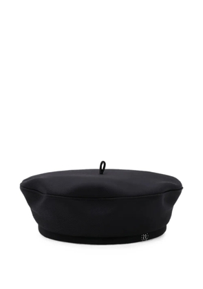 Ruslan Baginskiy monogram-embellished beret - Black