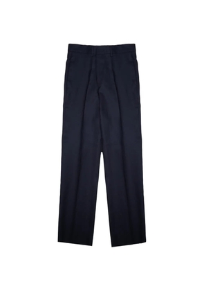 Tagliatore pleated linen trousers - Blue