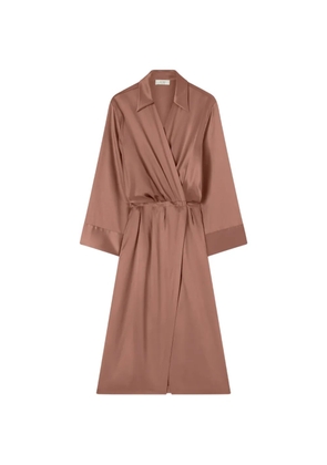 RETORI wrap-design maxi dress - Brown