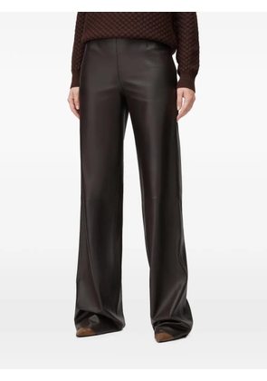 RETORI flared leather trousers - Brown