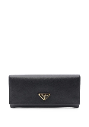 Prada Pre-Owned 2010s Saffiano-leather bi-fold wallet - Black