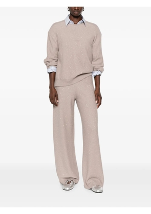 Fabiana Filippi sequin-embellished sweater - Neutrals