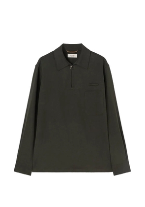 RETORI peach-touch linen polo shirt - Green