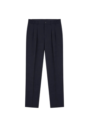 Tagliatore pleated elasticated-waistband trousers - Blue