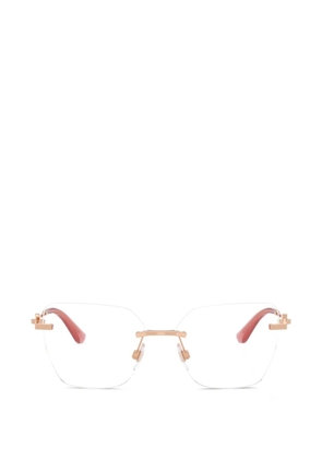 Dolce & Gabbana Eyewear rimless geometric glasses - Pink