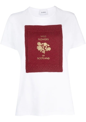 Barrie logo-patch cotton T-shirt - White
