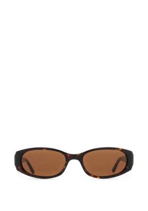 Chimi Note oval-frame sunglasses - Brown