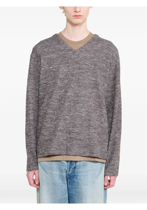 Lady White Co. V-neck sweater - Brown