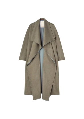 RETORI shawl-collar wool coat - Green