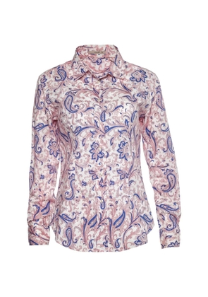 Etro Pre-Owned paisley-print long-sleeve shirt - White