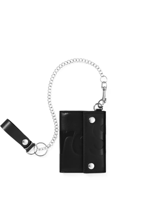 Supreme leather chain wallet - Black