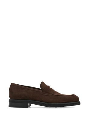 Ferragamo penny loafers - Brown