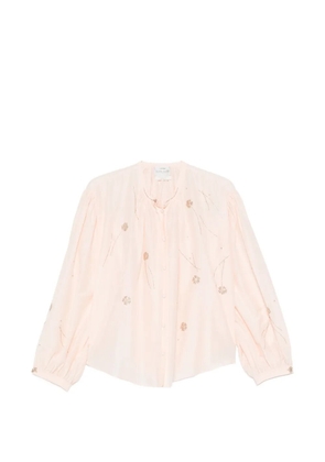 Forte Forte embroidered balloon-sleeve blouse - Pink
