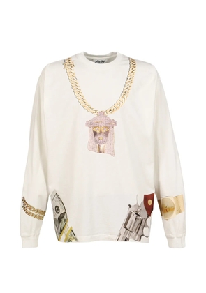 AWGE graphic-print long-sleeve T-shirt - Neutrals