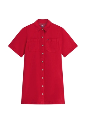 Tommy Hilfiger short-sleeve shirt mini dress - Red