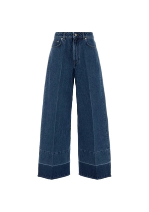 Givenchy raw-edge wide-leg jeans - Blue
