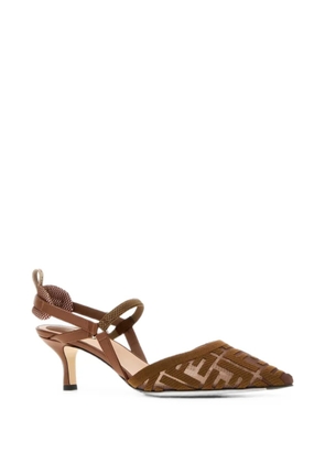 FENDI Colibrì Lite mesh pumps - Brown