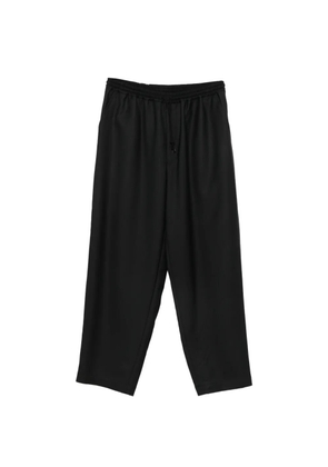 Comme des Garçons Homme drawstring elasticated-waist track pants - Black