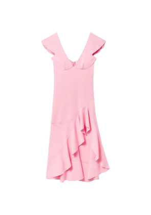 Stella McCartney ruffled V-neck dress - Pink