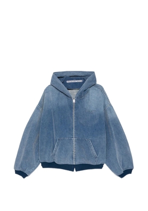 Alexander Wang brushed oversized hoodie - Blue