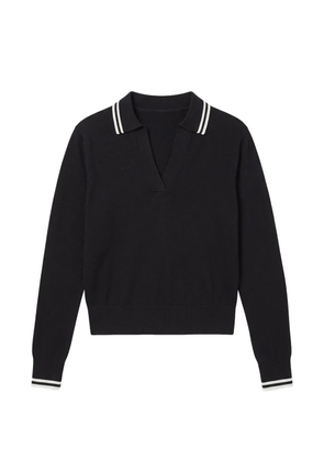 Splits59 Taylor stripe-trim V-neck sweater - Black
