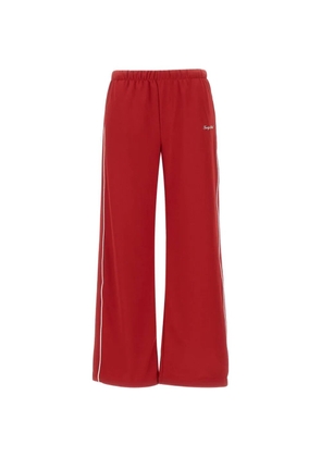 Sporty & Rich logo-embroidered piped-trim track pants