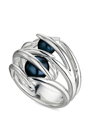 Shaun Leane Hooked black pearl ring - Silver