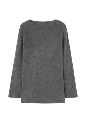 RETORI brushed-knit backless mini dress - Grey