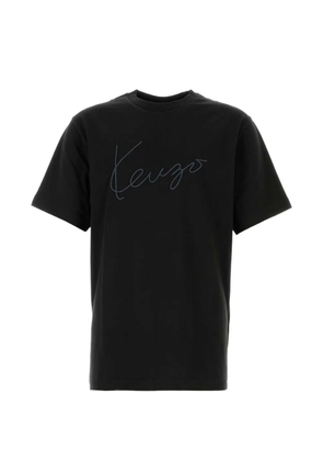 Kenzo Signature logo-embroidered T-shirt - Black