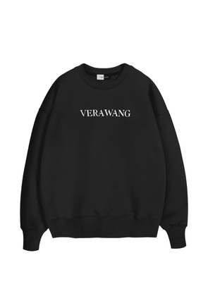 Vera Wang logo-print cotton sweatshirt - Black
