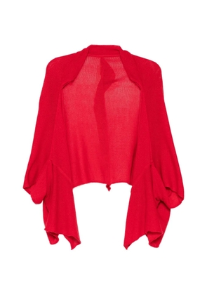 Yohji Yamamoto draped cardigan - Red