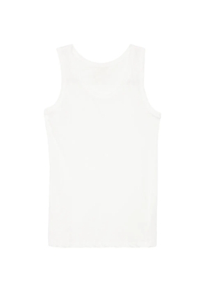 Yohji Yamamoto high-gauge single jersey tank top - White