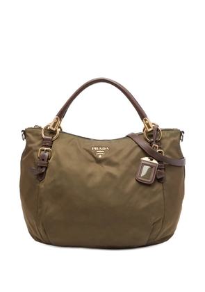Prada Pre-Owned 2000-2026 Tessuto satchel - Brown