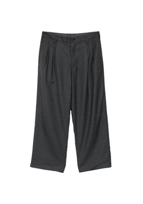 Yohji Yamamoto wool pleated trousers - Grey