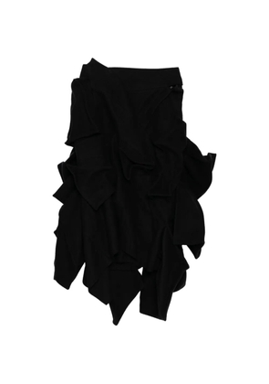 Yohji Yamamoto box-detail voluminous skirt - Black