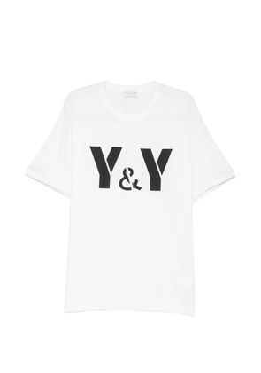 Yohji Yamamoto cotton graphic T-shirt - White