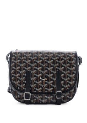 Goyard Pre-Owned Belvedere Messenger Bag Coated Canvas with Leather PM crossbody bag - Black