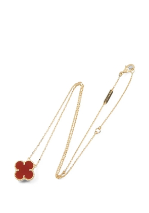 Van Cleef & Arpels Pre-Owned 2010s Alhambra carnelian necklace - Gold