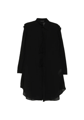Yohji Yamamoto deconstructed ribbon dress - Black