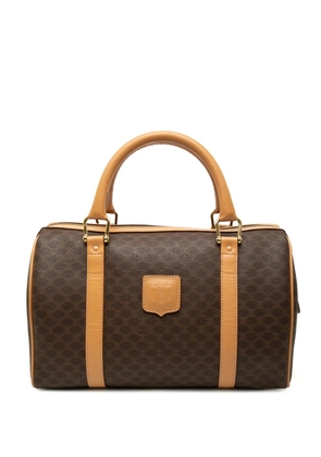 Celine Pre-Owned 2013 Macadam Coated Canvas boston bag - Brown
