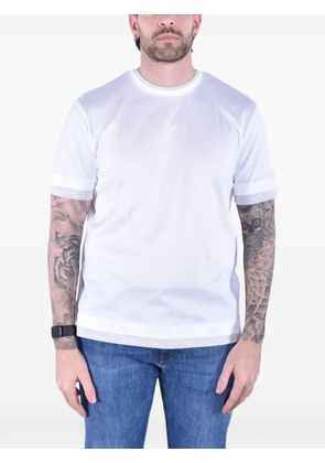Eleventy layered-effect cotton T-shirt - White