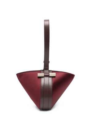 Victoria Beckham Portofino satin tote bag - Red