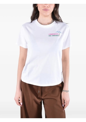 MC2 Saint Barth Emilie embroidered-logo T-shirt - White