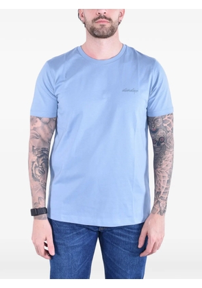 DONDUP logo-embroidered cotton-jersey T-shirt - Blue