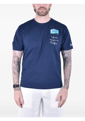 MC2 Saint Barth Portofino embroidered cotton T-shirt - Blue