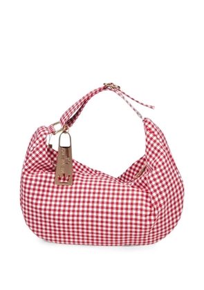 la milanesa Scilla gingham shoulder bag - Red