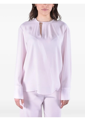 Max Mara pleated cut-out blouse - Pink